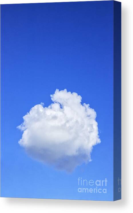 Perfect Canvas Print featuring the photograph Perfect Cloud by Colin and Linda McKie