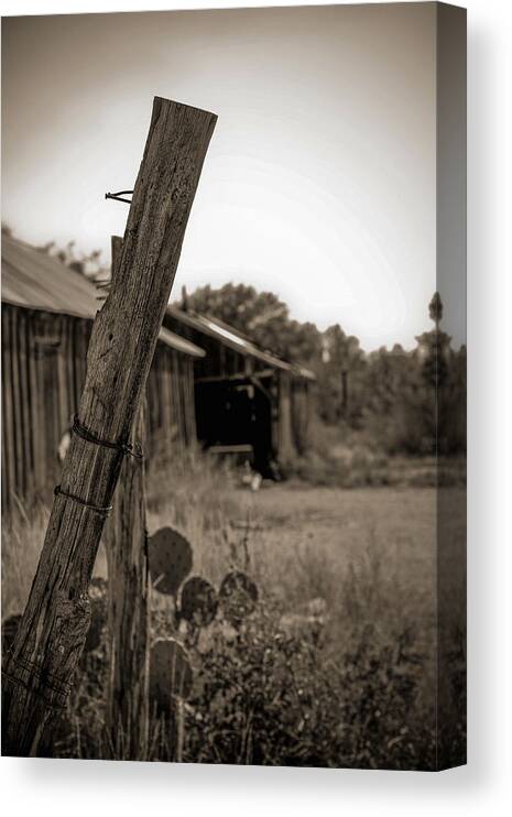 Old Canvas Print featuring the photograph Posted in Time by Amber Kresge