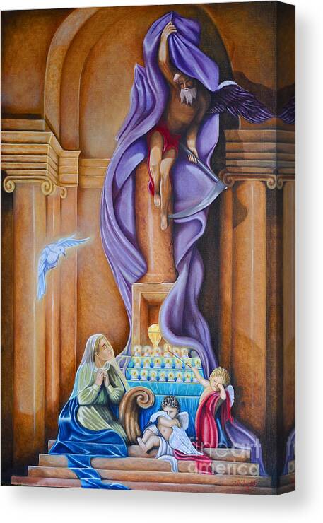 Century Era Canvas Print featuring the painting Purification by Ruben Archuleta - Art Gallery