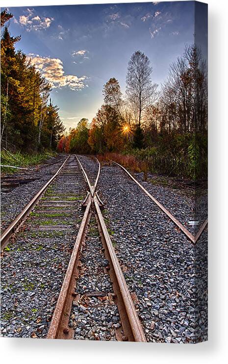 Pondicherry National Wildlife Refuge Canvas Print featuring the photograph Rails In The Wilderness by Jeff Sinon