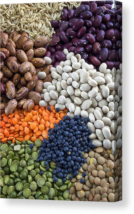 Legume Canvas Print featuring the photograph Rainbow in the Pantry by Mark McKinney