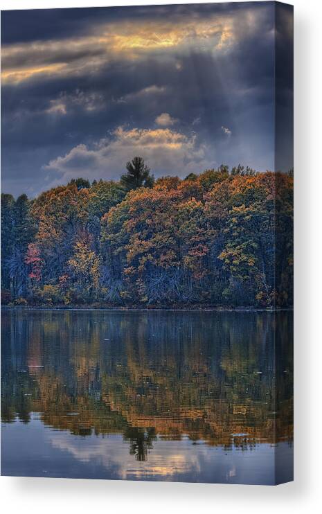 Autumn Canvas Print featuring the photograph Rayons d'Automne by Jean-Pierre Ducondi