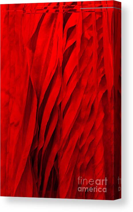 Cambodian Canvas Print featuring the photograph Red Silk Dress 01 by Rick Piper Photography