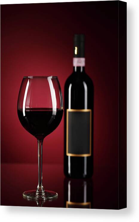 Empty Canvas Print featuring the photograph Red Wine by Photoevent
