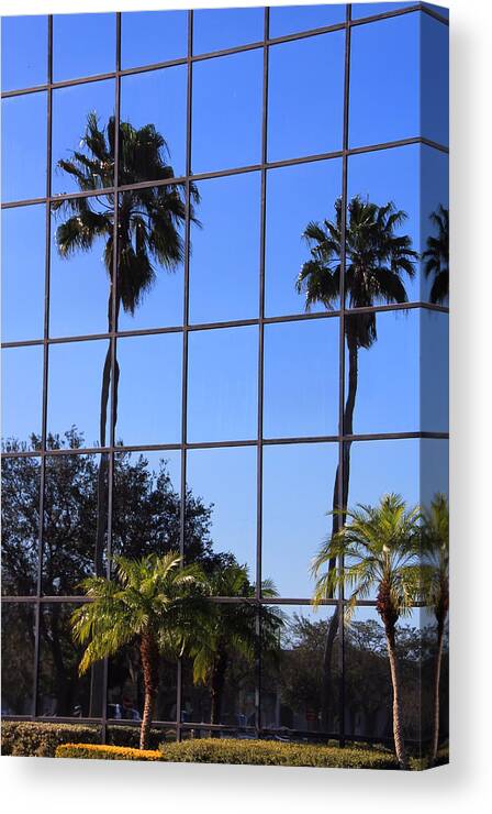 Window Canvas Print featuring the photograph Reflected Window by Rosalie Scanlon