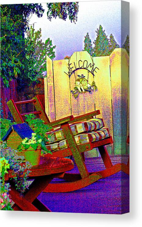 Home Gardens Canvas Print featuring the digital art Relax by Joseph Coulombe