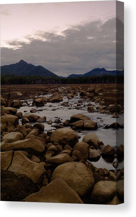 Rivulet Canvas Print featuring the photograph Rivulet @ Days End by Anthony Davey