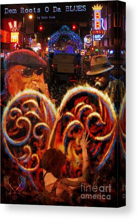 Memphis Canvas Print featuring the photograph Roots O Da Blues by Dale Crum