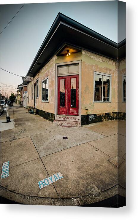 Launderette Canvas Print featuring the photograph Royal Street Landerette in the Marigny of New Orleans by Ray Devlin