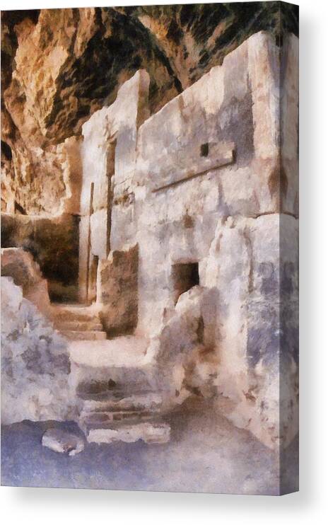 Indian Canvas Print featuring the photograph Ruins by Michelle Calkins