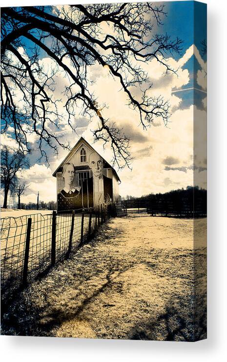 Infrared Canvas Print featuring the photograph Rural Americana #2 by Jamieson Brown