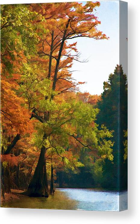 Autumn Canvas Print featuring the digital art Rustic Autumn by Lana Trussell