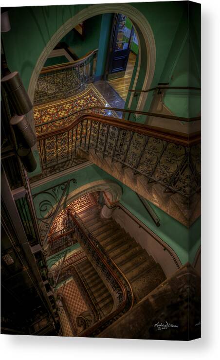 Stairs Canvas Print featuring the photograph S T A I R C A S E by Andrew Dickman