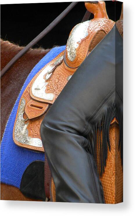 American Canvas Print featuring the photograph Saddle Leg 3623 by Jerry Sodorff