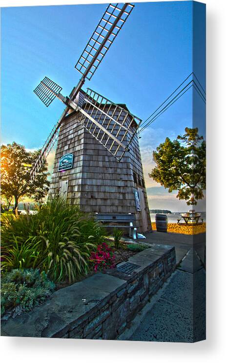 Sag Harbor Canvas Print featuring the photograph Sag Harbor Windmill by Robert Seifert