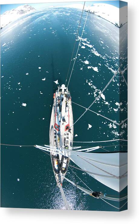 Boat Canvas Print featuring the photograph Sailing Boat by Louise Murray/science Photo Library