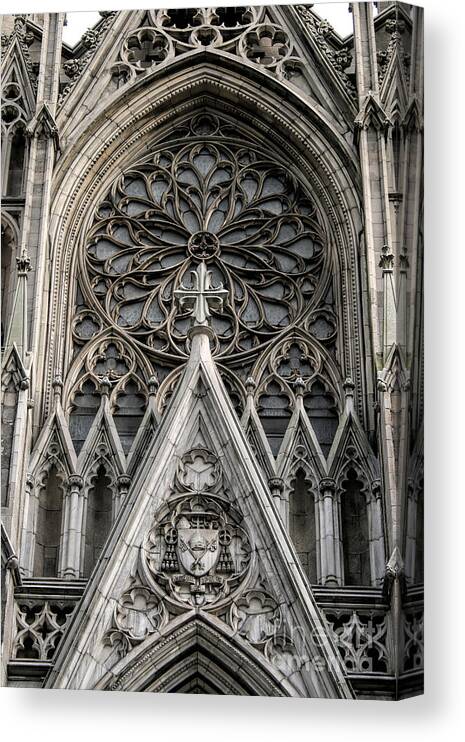 Catholic Canvas Print featuring the photograph Saint Patrick's Cathedral by Richard Lynch