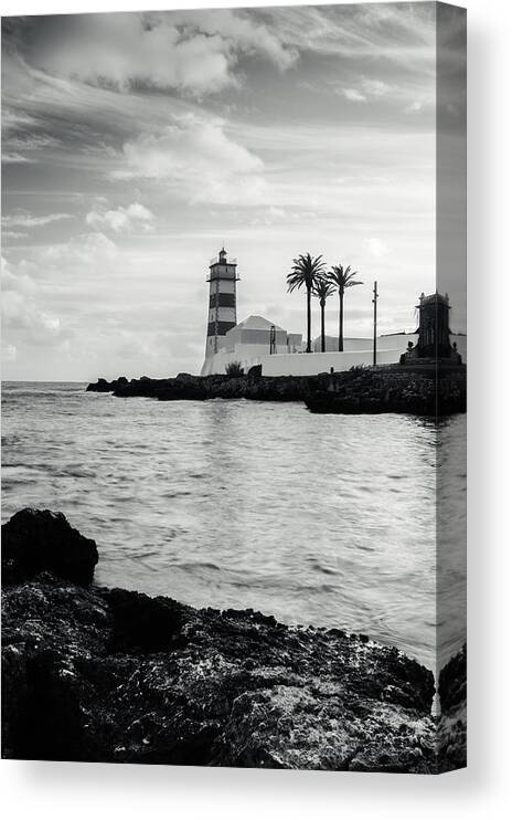 Lighthouse Canvas Print featuring the photograph Santa Marta Lighthouse II by Marco Oliveira