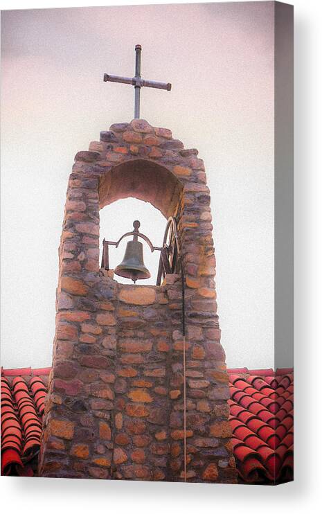 Chapel Canvas Print featuring the photograph Santa Ysabel Mission Bell Tower by Scott Campbell