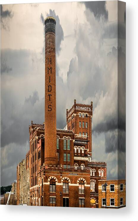 Schmidt Canvas Print featuring the photograph Schmidt Brewery by Paul Freidlund