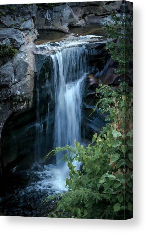 Falls Canvas Print featuring the photograph Screw Augur Falls by Chandler McGrew