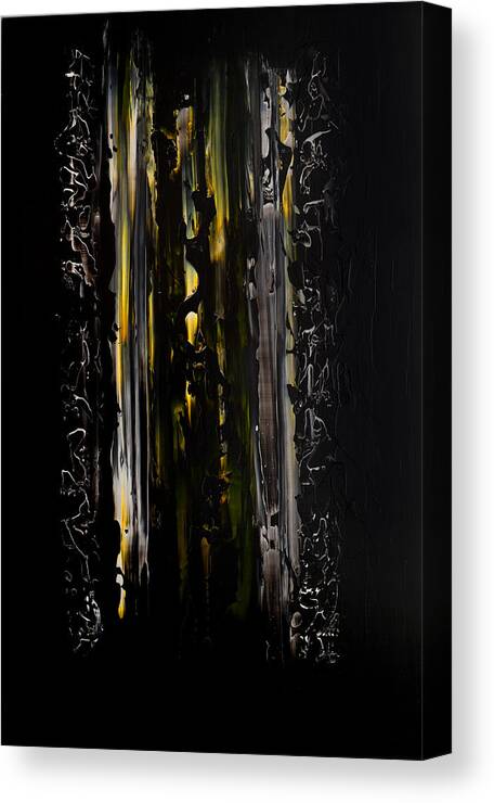 Abstract Art Canvas Print featuring the painting Shadow Gate by Robert Horvath