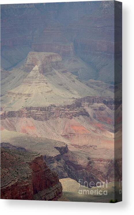 Grand Canyon Canvas Print featuring the photograph Shadows In the Canyon by Veronica Batterson