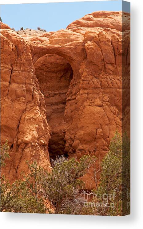 Cannonville Canvas Print featuring the photograph Shakespeare Arch by Fred Stearns