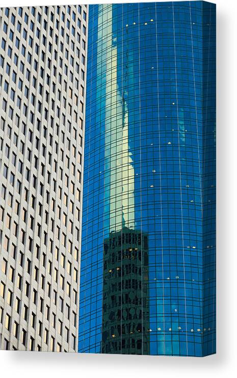Architecture Canvas Print featuring the photograph Side by Side by Raul Rodriguez