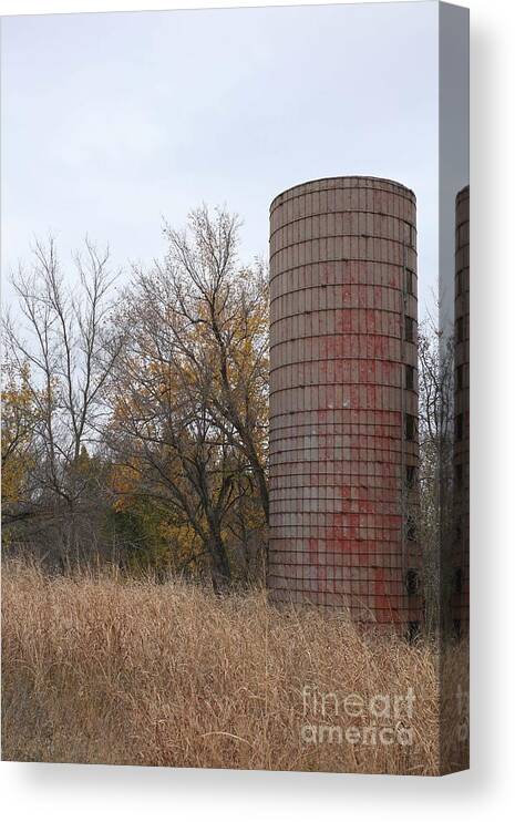 Silo Canvas Print featuring the photograph Silo by Betty Morgan
