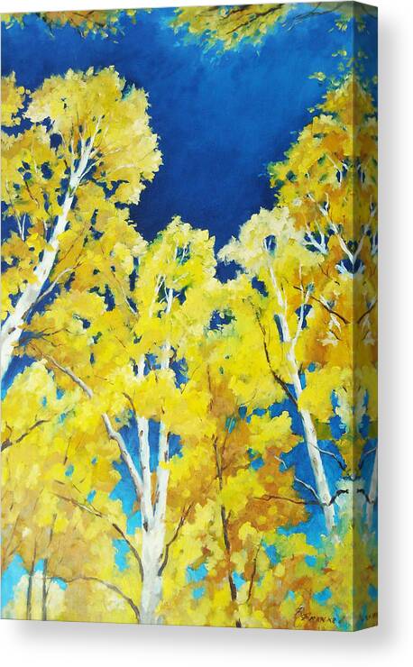 Sky Canvas Print featuring the painting Skyward by Richard T Pranke