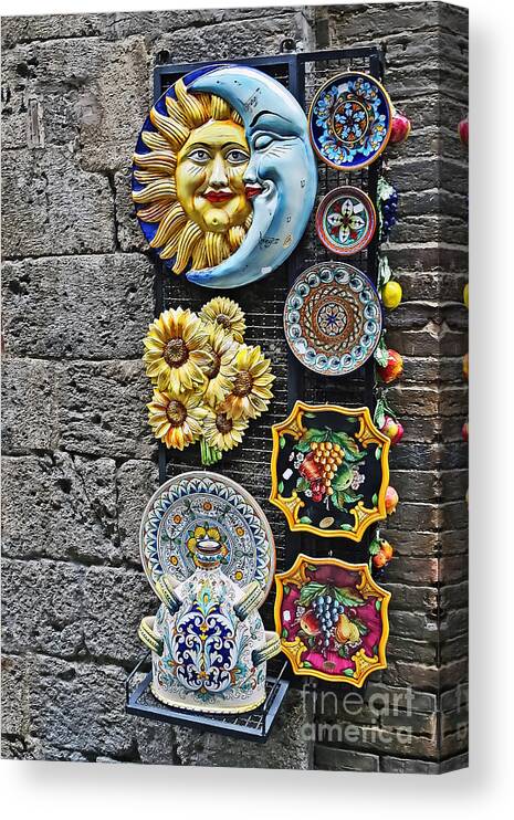 Travel Canvas Print featuring the photograph Smile of the Sun Kiss of the Moon by Elvis Vaughn