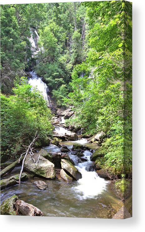 8805 Canvas Print featuring the photograph Smith Creek Downstream of Anna Ruby Falls - 3 by Gordon Elwell