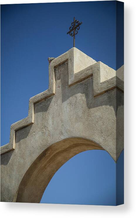 Arizona Canvas Print featuring the photograph Spanish Cross by Randy Green