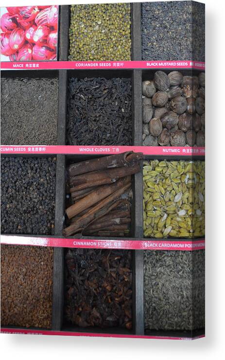 Spices Canvas Print featuring the photograph Spices Of Life by Ruixian Lin