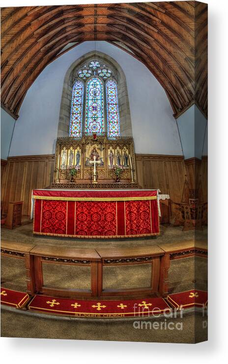 Church Canvas Print featuring the photograph Spirit Lives On by Evelina Kremsdorf