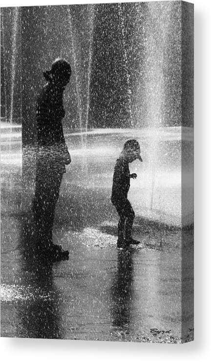 Child Canvas Print featuring the photograph Shadow of the Child by Christopher Byrd