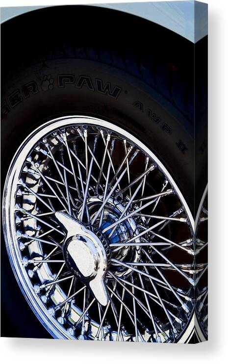 Spokes Canvas Print featuring the photograph Spokes by Rebecca Cozart