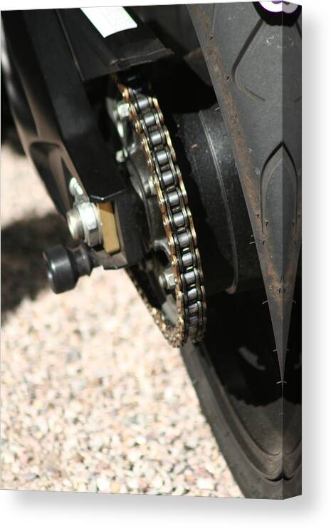 Motorcycle Canvas Print featuring the photograph Sprocket by David S Reynolds