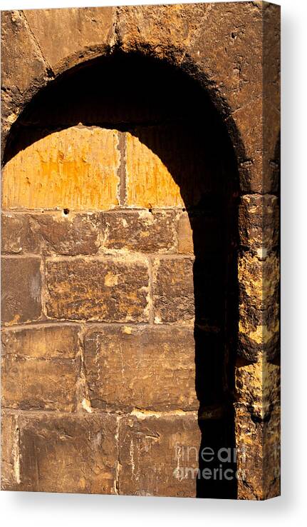 Old Canvas Print featuring the photograph St Giles Church Arch by Rick Piper Photography