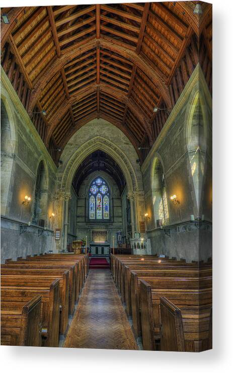 Church Canvas Print featuring the photograph St John The Evangelist by Ian Mitchell