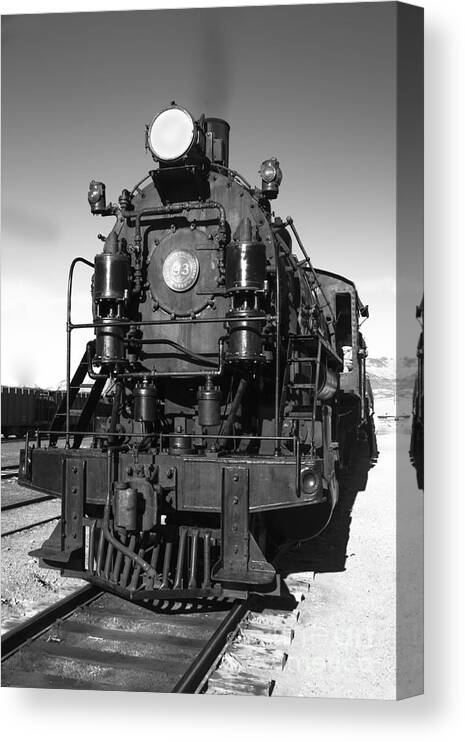 Train Canvas Print featuring the photograph Steam Engine by Robert Bales