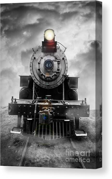 Essex. Train Canvas Print featuring the photograph Steam Train Dream by Edward Fielding