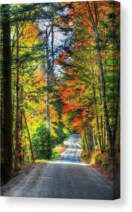 Autumn Canvas Print featuring the photograph Sterling Valley Road by John Nielsen