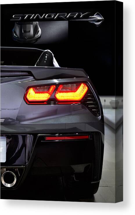 Corvette Canvas Print featuring the photograph Stingray Tail by Peter Chilelli