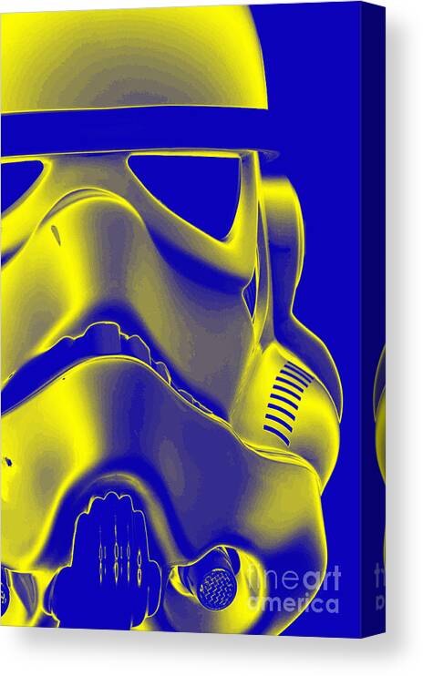 Helmet Canvas Print featuring the photograph Stormtrooper Helmet 5 by Micah May