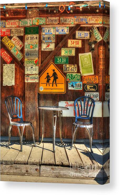Mel Steinhauer Canvas Print featuring the photograph Table For Two by Mel Steinhauer