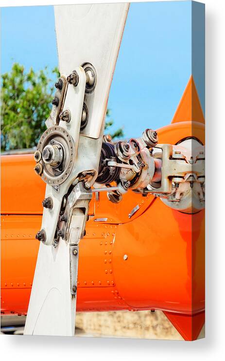 Texas Canvas Print featuring the photograph Tail Rotor by Erich Grant