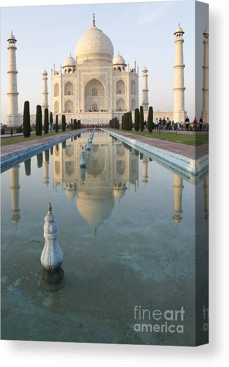 Taj Mahal Canvas Print featuring the photograph Taj by Elena Perelman