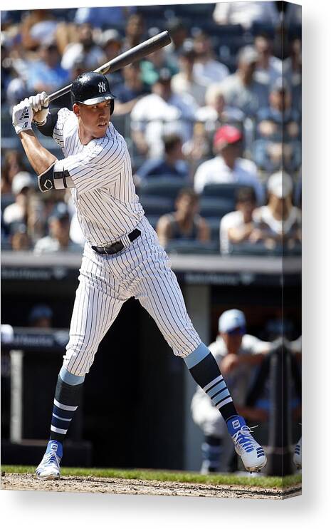 People Canvas Print featuring the photograph Tampa Bay Rays v New York Yankees by Adam Hunger